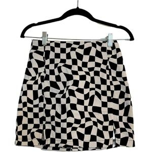 Love On A Hanger Checkered Mini Skirt